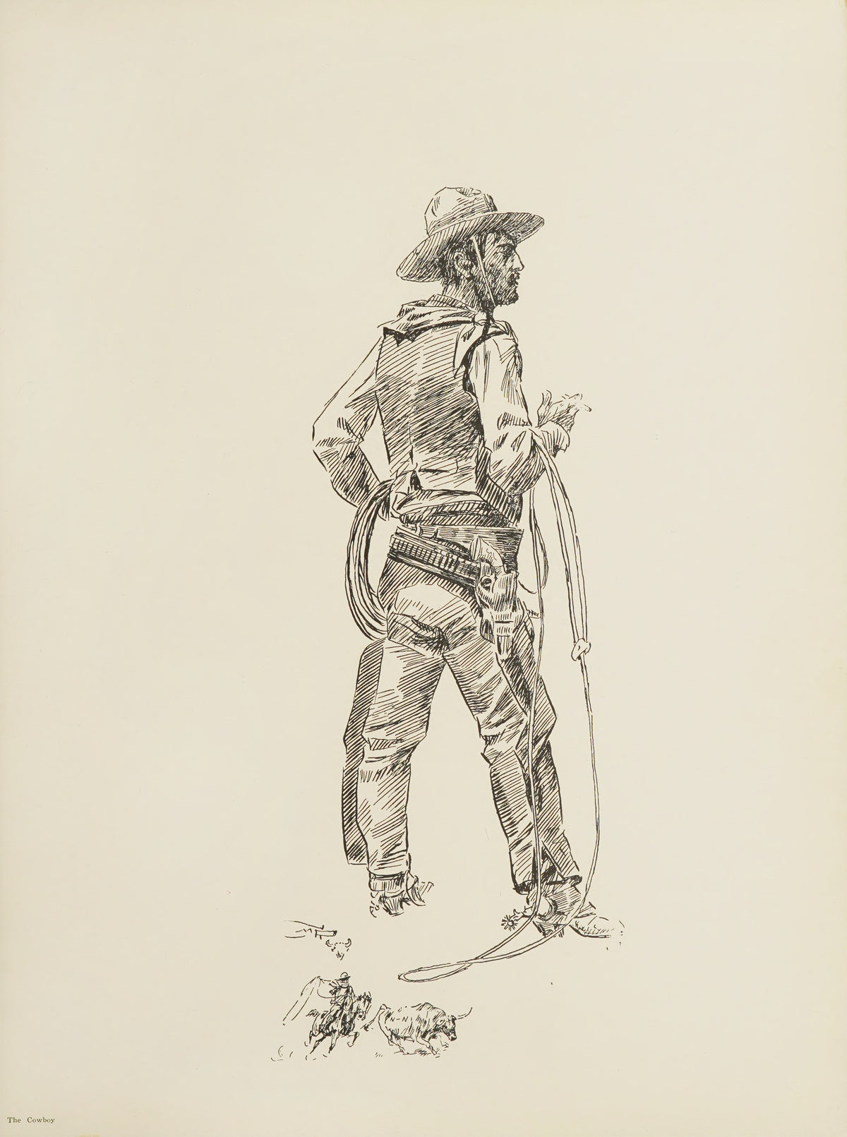 Charles M. Russell — The Cowboy | Western Illustration Print
