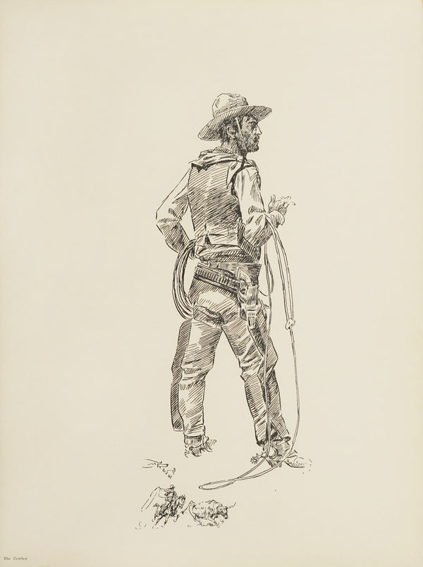 Charles M. Russell — The Cowboy | Western Illustration Print