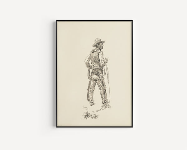 Charles M. Russell — The Cowboy | Western Illustration Print