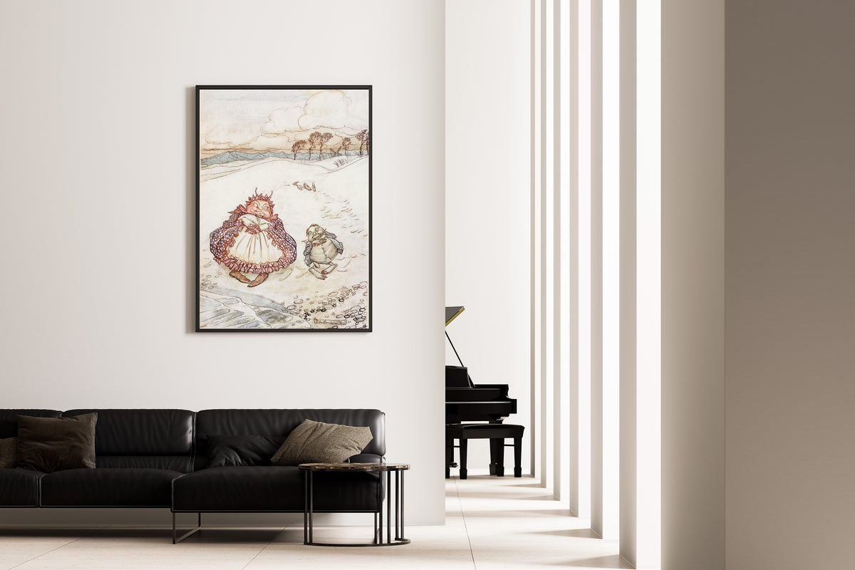 Arthur Rackham — The Crab and His Mother | Fable Illustration Print