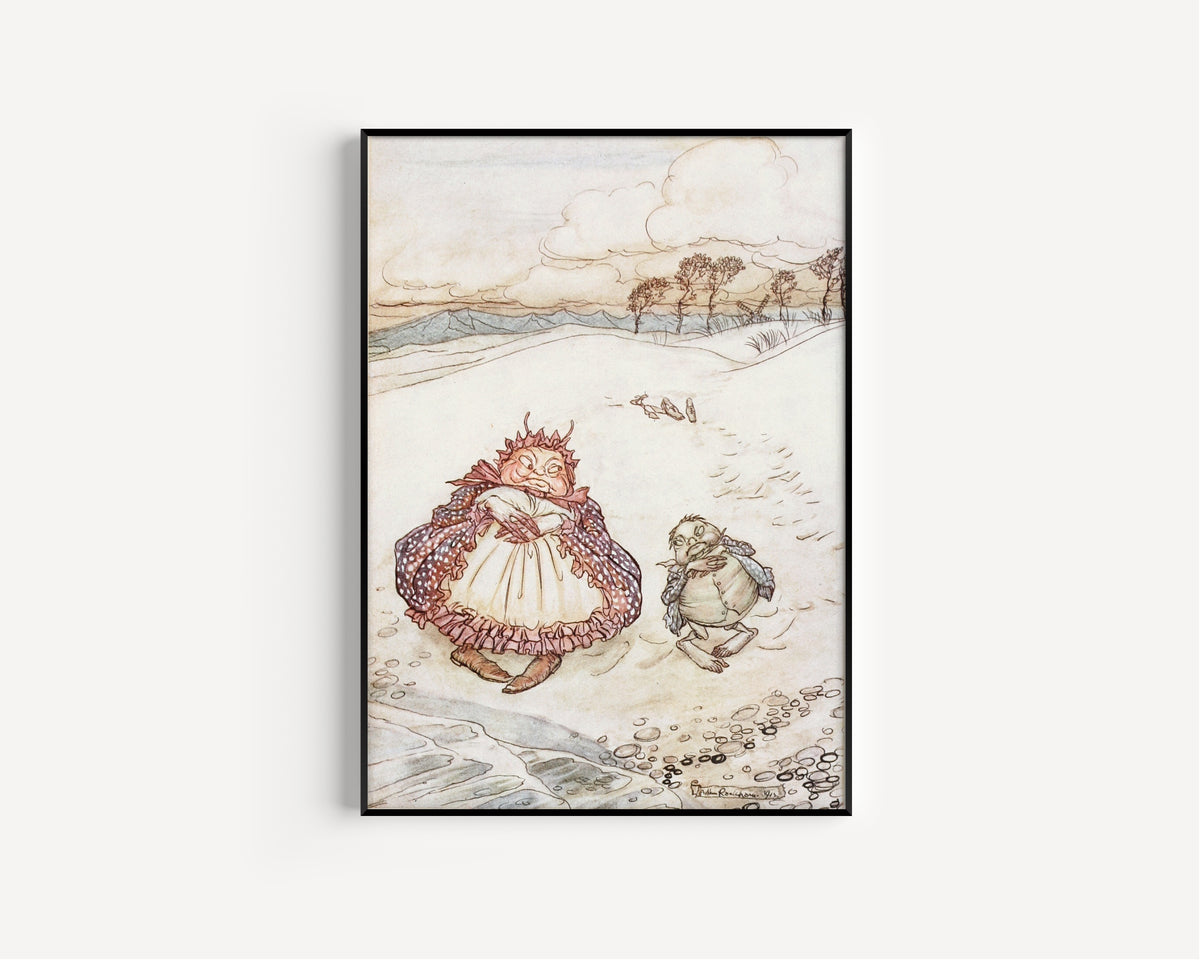 Arthur Rackham — The Crab and His Mother | Fable Illustration Print