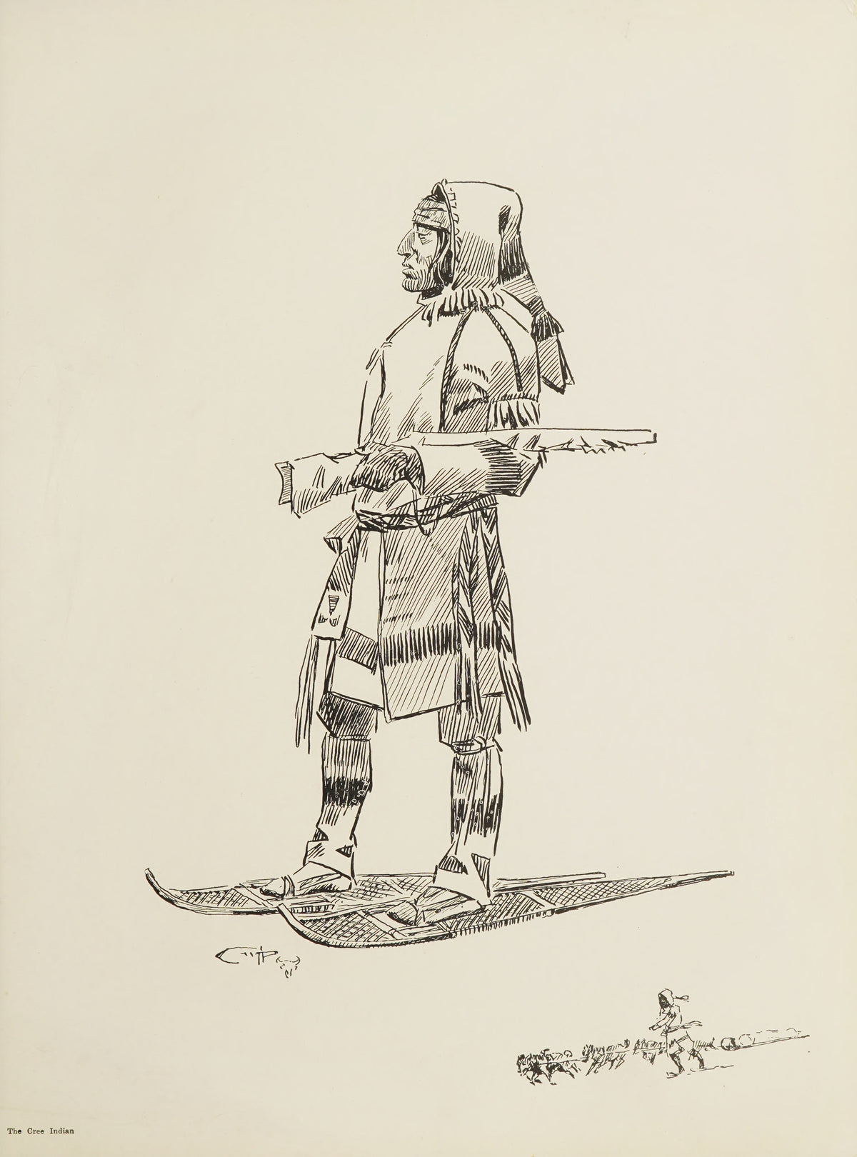 Charles M. Russell — The Cree Indian | Western Illustration Print