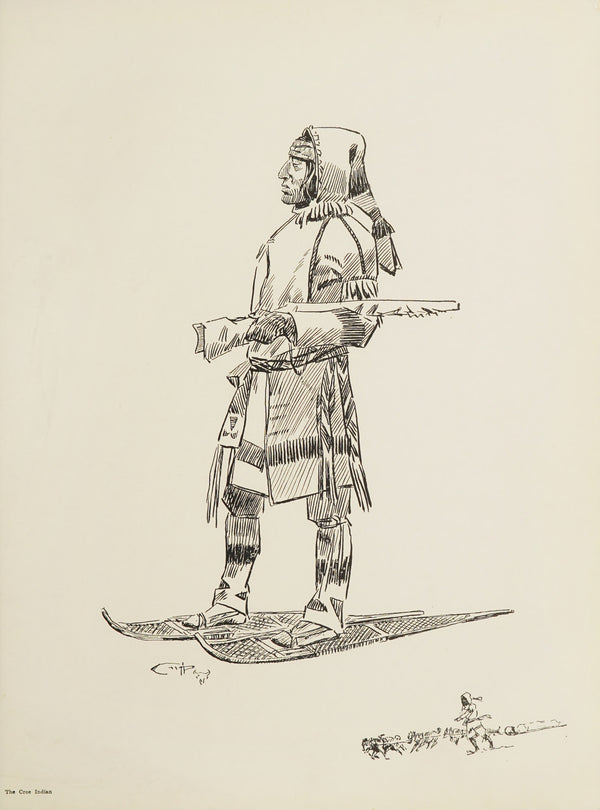 Charles M. Russell — The Cree Indian | Western Illustration Print