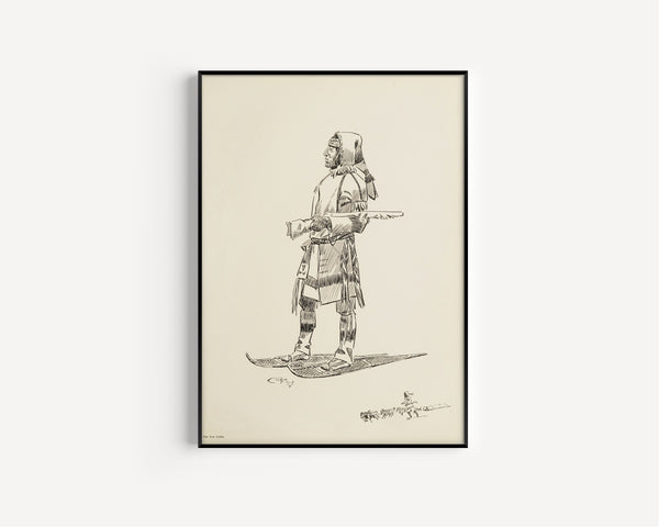 Charles M. Russell — The Cree Indian | Western Illustration Print