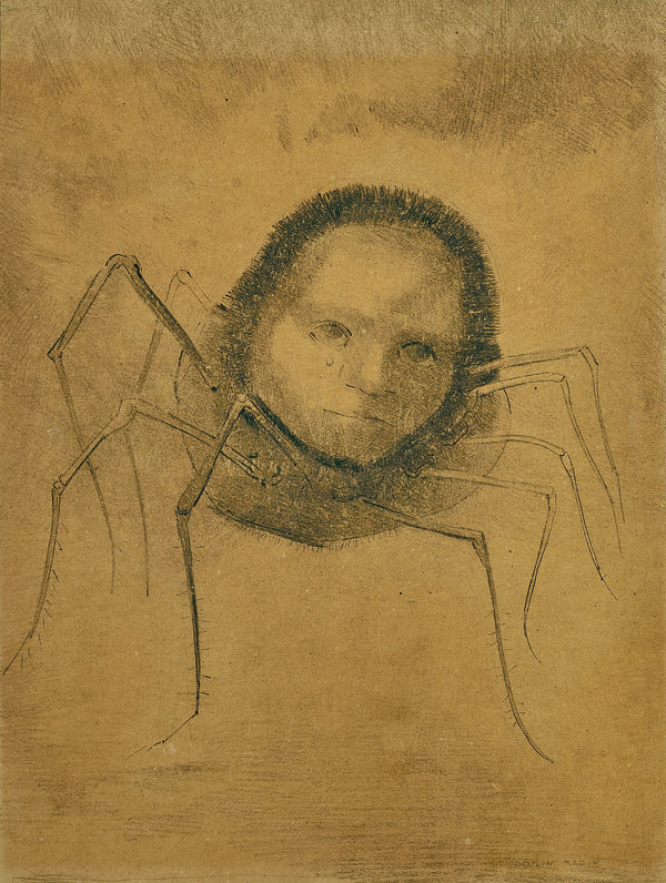 Odilon Redon — The Crying Spider | Drawing Print