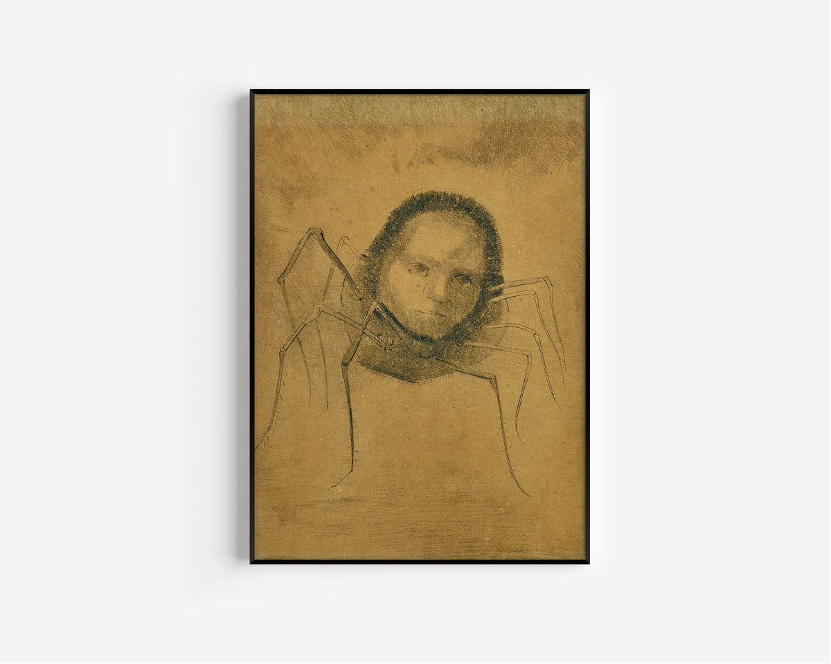 Odilon Redon — The Crying Spider | Drawing Print
