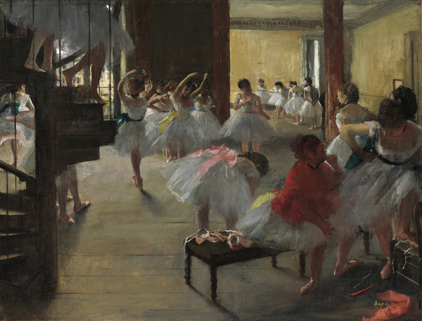 Edgar Degas — The Dance Class (with a Spiral Staircase) | Fine Art Print
