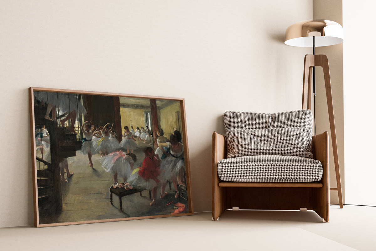 Edgar Degas — The Dance Class (with a Spiral Staircase) | Fine Art Print