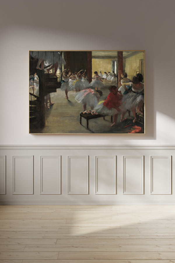 Edgar Degas — The Dance Class (with a Spiral Staircase) | Fine Art Print
