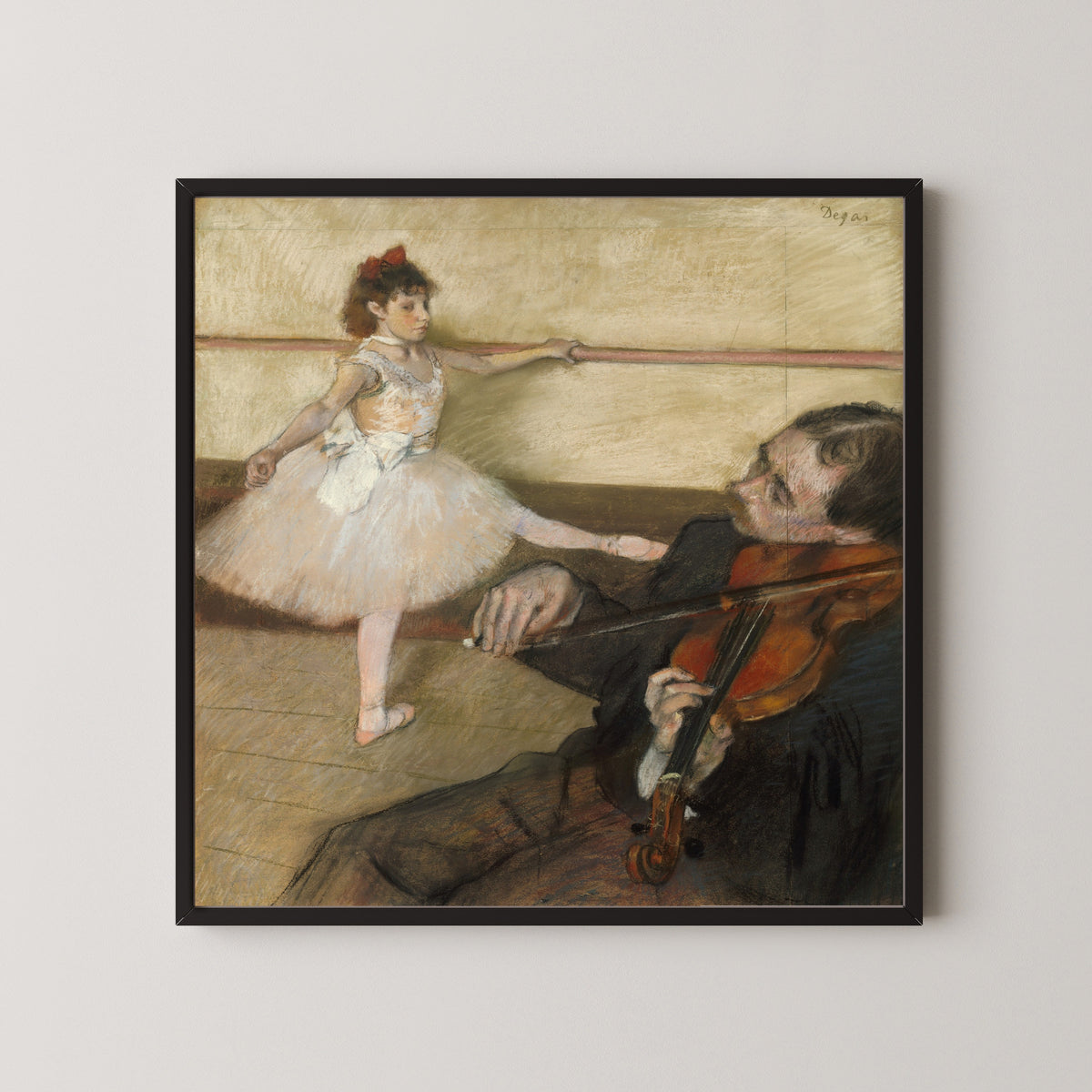 Edgar Degas — The Dance Lesson (Dancer and Violinist) | Fine Art Print