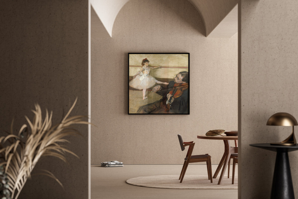 Edgar Degas — The Dance Lesson (Dancer and Violinist) | Fine Art Print