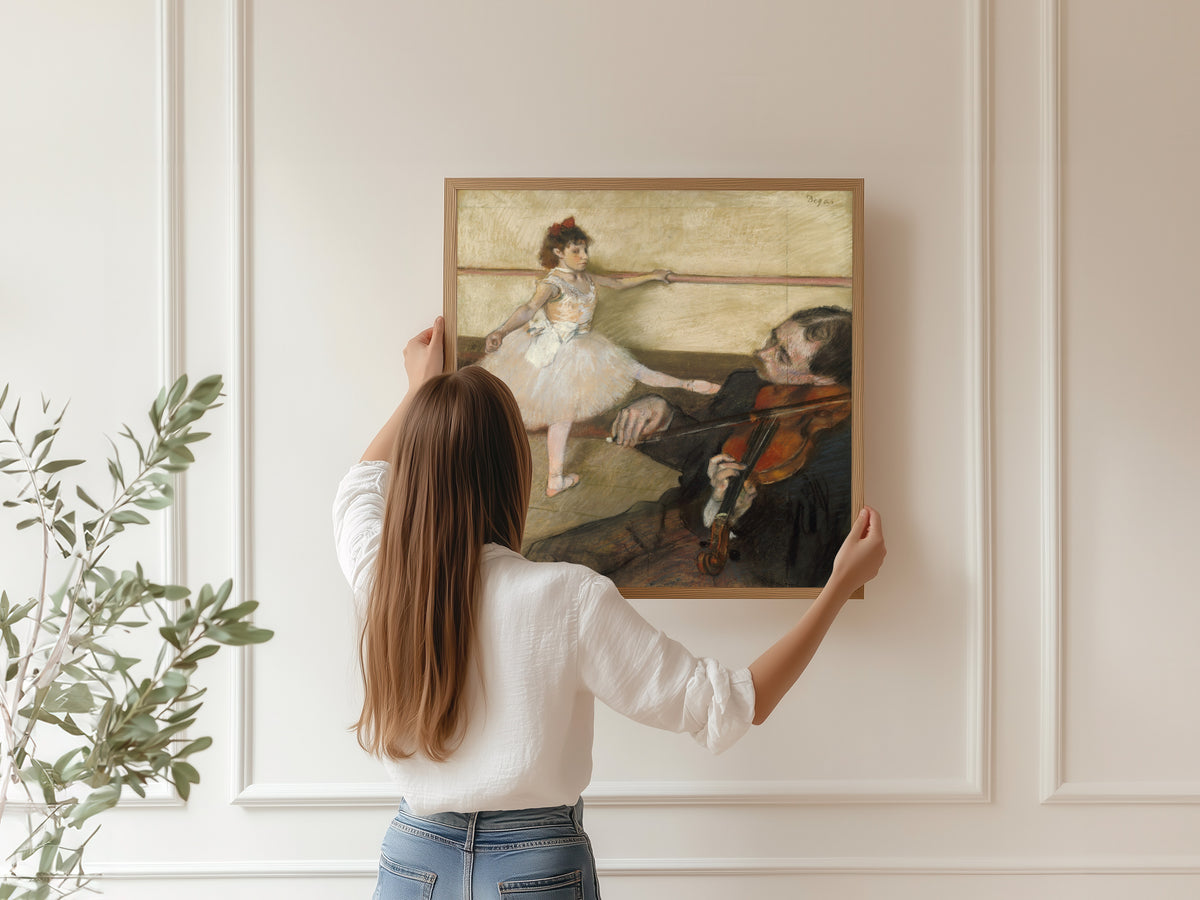 Edgar Degas — The Dance Lesson (Dancer and Violinist) | Fine Art Print