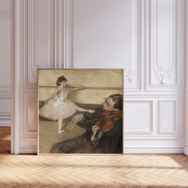 Edgar Degas — The Dance Lesson (Dancer and Violinist) | Fine Art Print