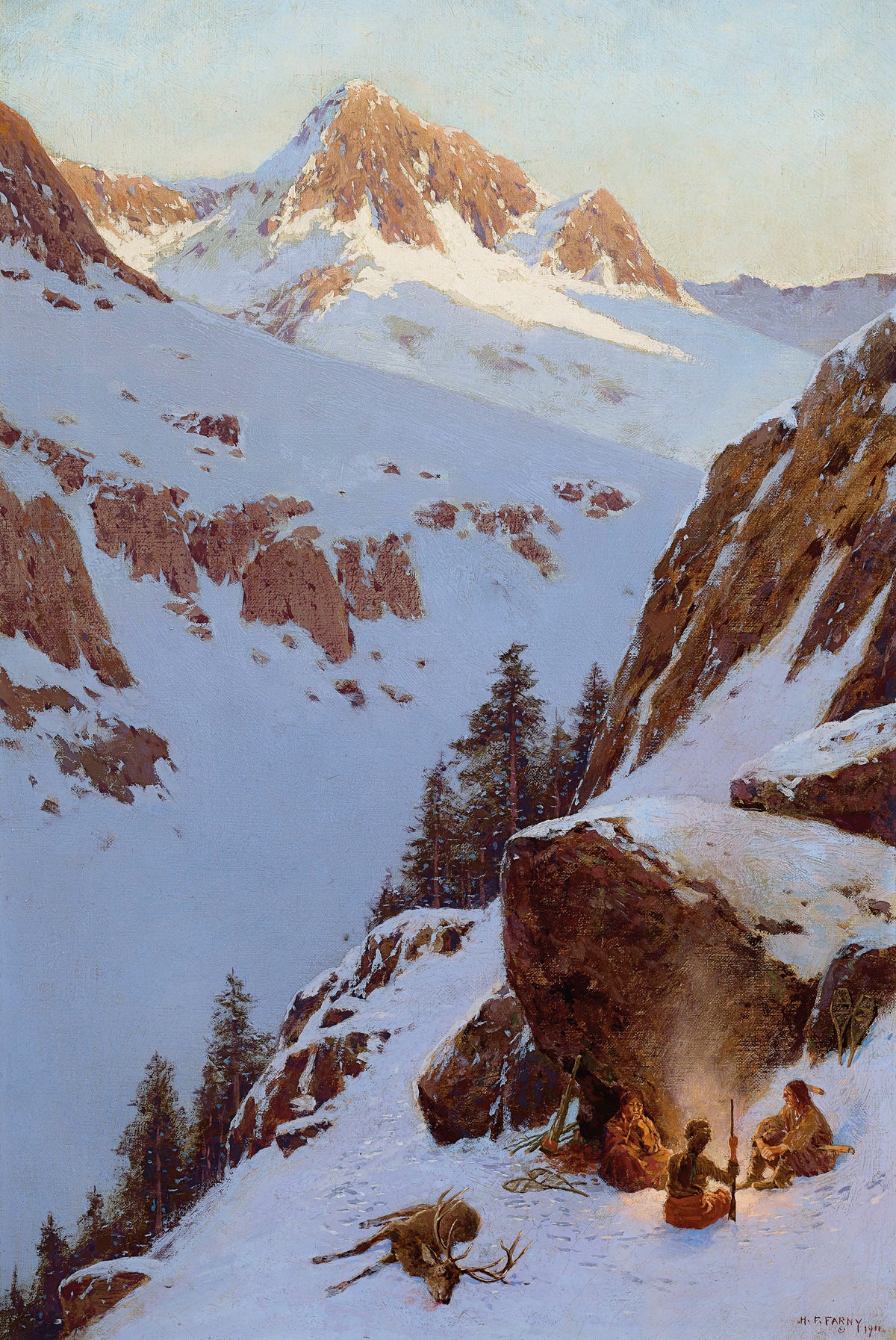 Henry Farny — The Day Is Done | Landscape Fine Art Print