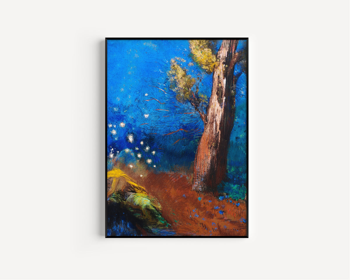 Odilon Redon — The Death of Buddha | Symbolist Art Print
