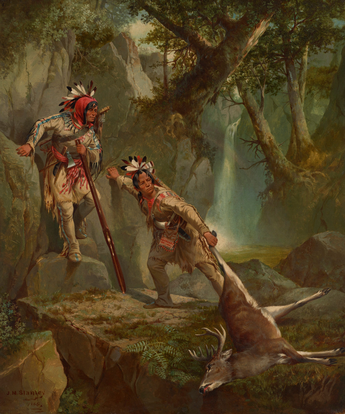 John Mix Stanley — The Deer-Slayers | Western Art Print