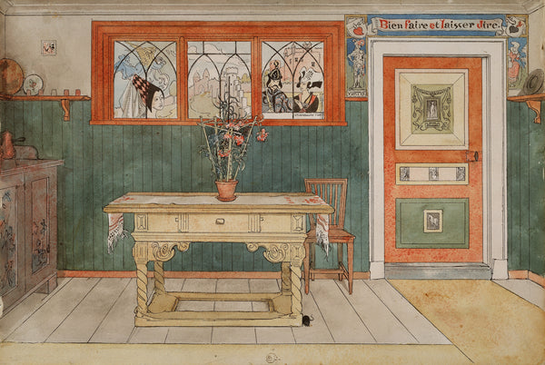 Carl Larsson — The Dining Room | Swedish Watercolour Print