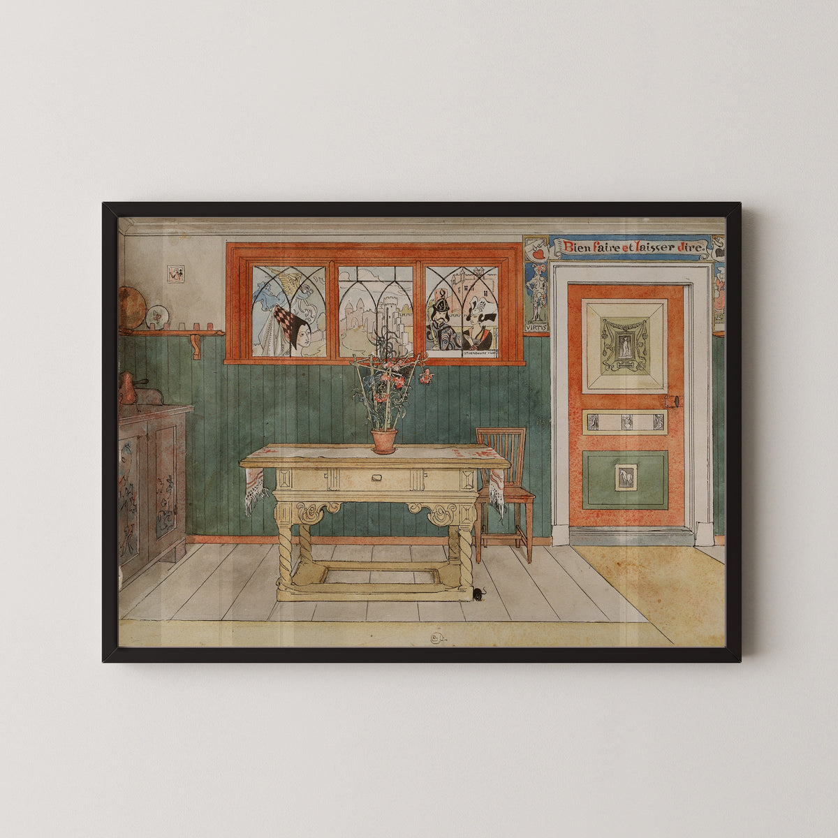 Carl Larsson — The Dining Room | Swedish Watercolour Print