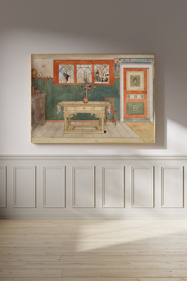 Carl Larsson — The Dining Room | Swedish Watercolour Print