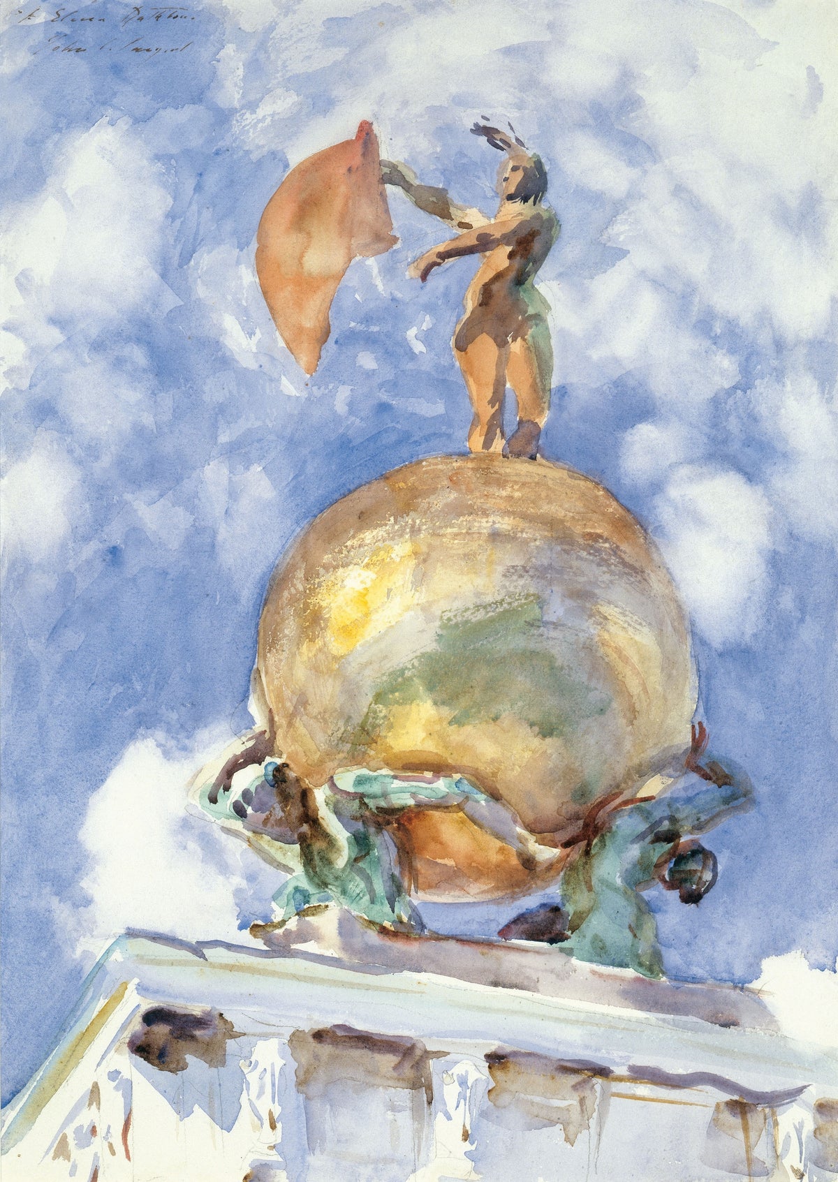 John Singer Sargent — The Dogana, Statue of Fortune | Fine Art Print