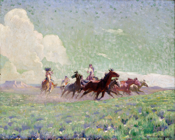 W. Herbert Dunton — The Enemies’ Horses | Western Art Print
