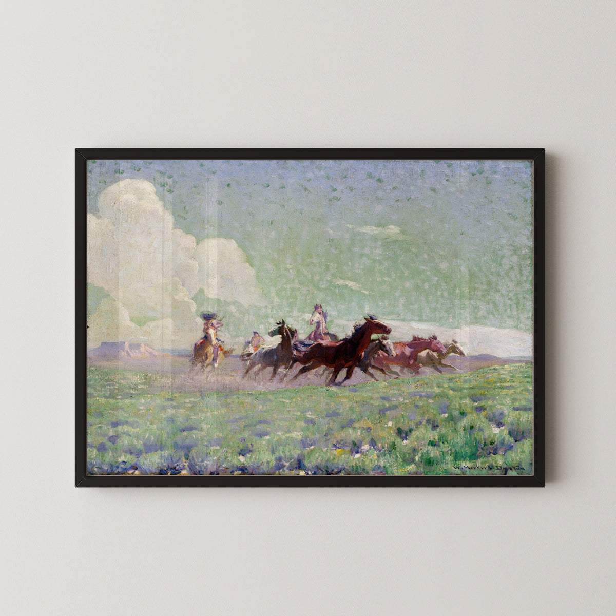 W. Herbert Dunton — The Enemies’ Horses | Western Art Print