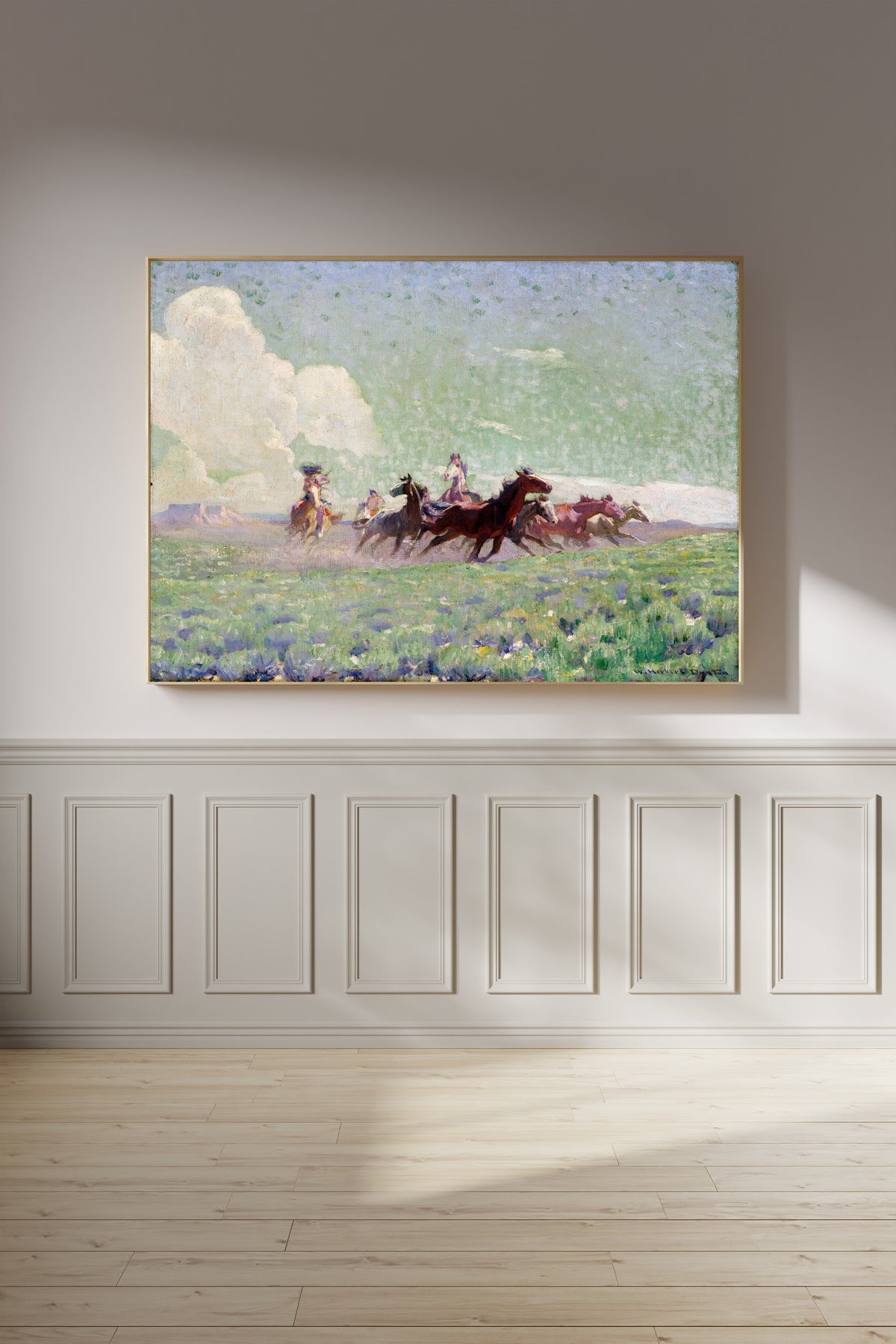 W. Herbert Dunton — The Enemies’ Horses | Western Art Print
