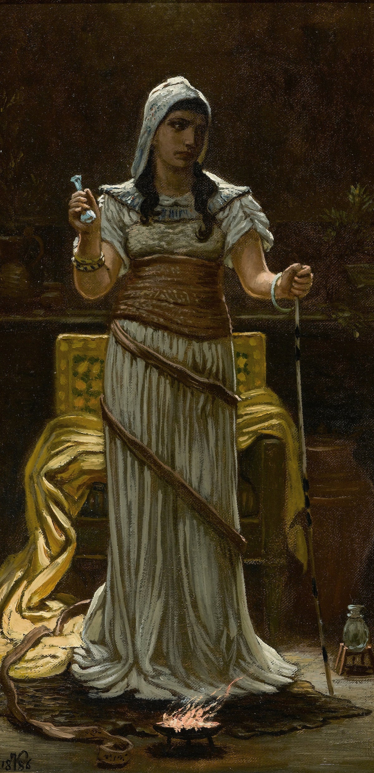 Elihu Vedder — The Etruscan Sorceress | Symbolist Art Print