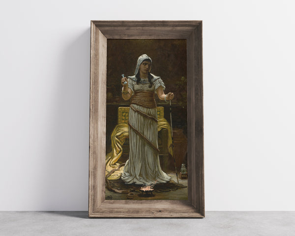 Elihu Vedder — The Etruscan Sorceress | Symbolist Art Print