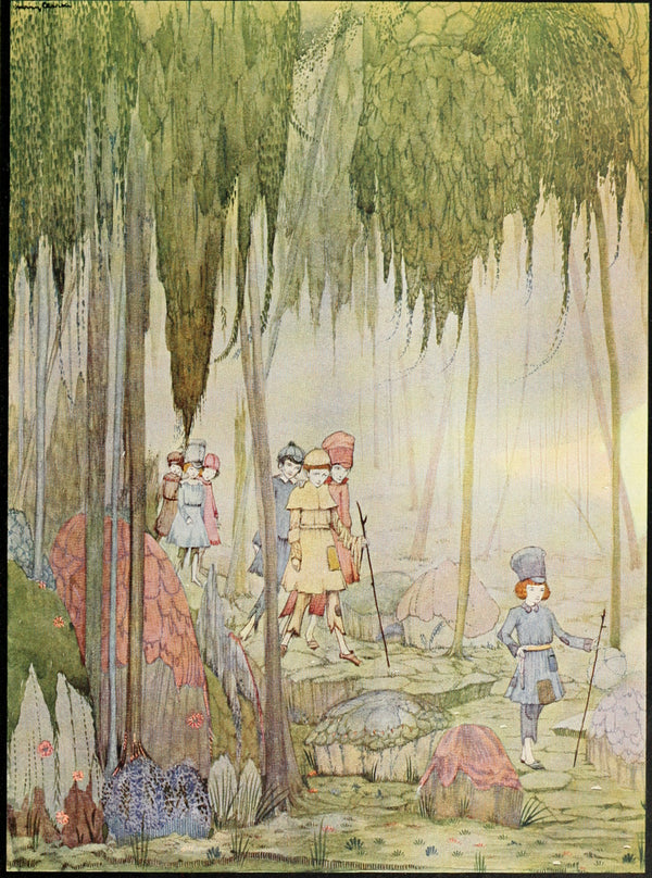 Harry Clarke — The Fairy Tales of Charles Perrault: He Brought Them Home | Fairy Tale Illustration Print