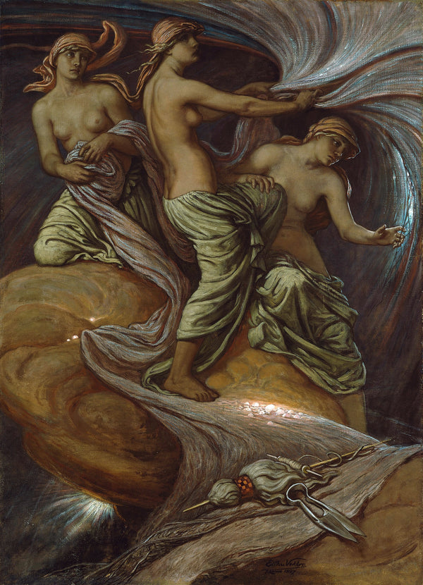 Elihu Vedder — The Fates Gathering in the Stars | Symbolist Art Print