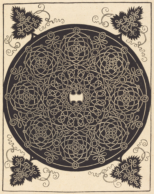Albrecht Dürer — The Fifth Knot (with a six-pointed white shield) | Woodcut Print