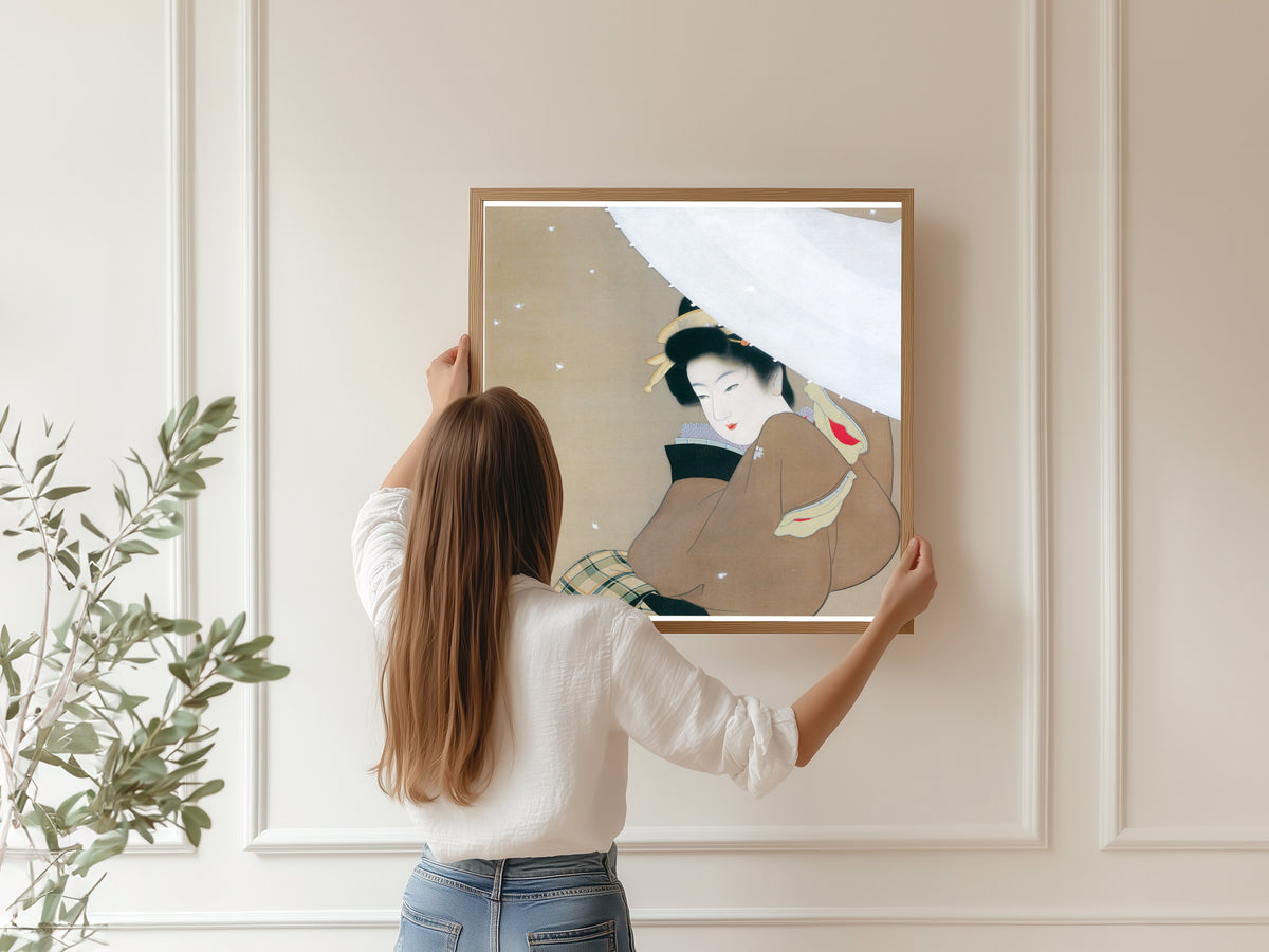 Uemura Shōen — The First Snow of the Year | Fine Art Print