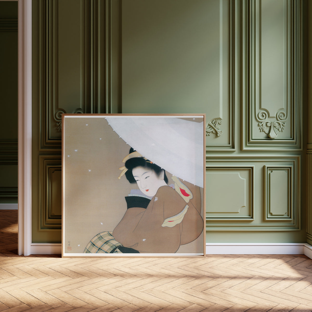 Uemura Shōen — The First Snow of the Year | Fine Art Print