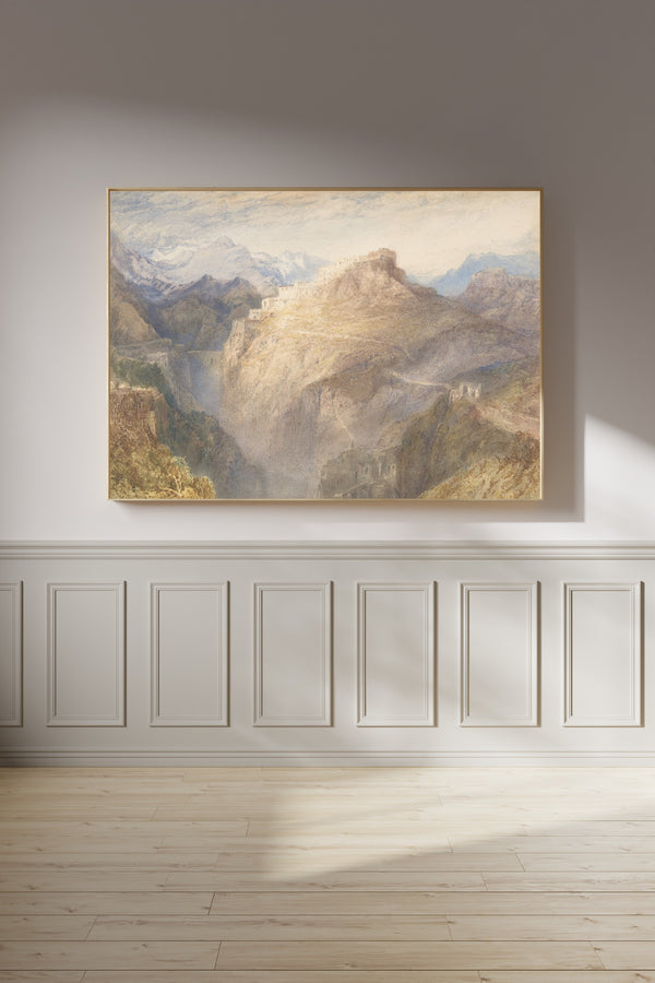 J.M.W. Turner — The Fort of L'Esseillon, Val de la Maurienne, France | Landscape Fine Art Print