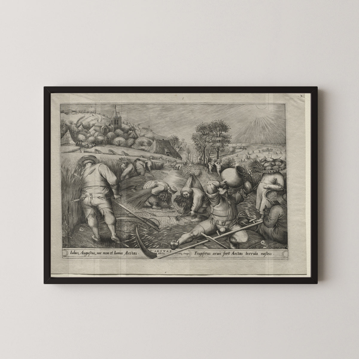 Pieter Bruegel the Elder — The Four Seasons: Summer | Engraving Print