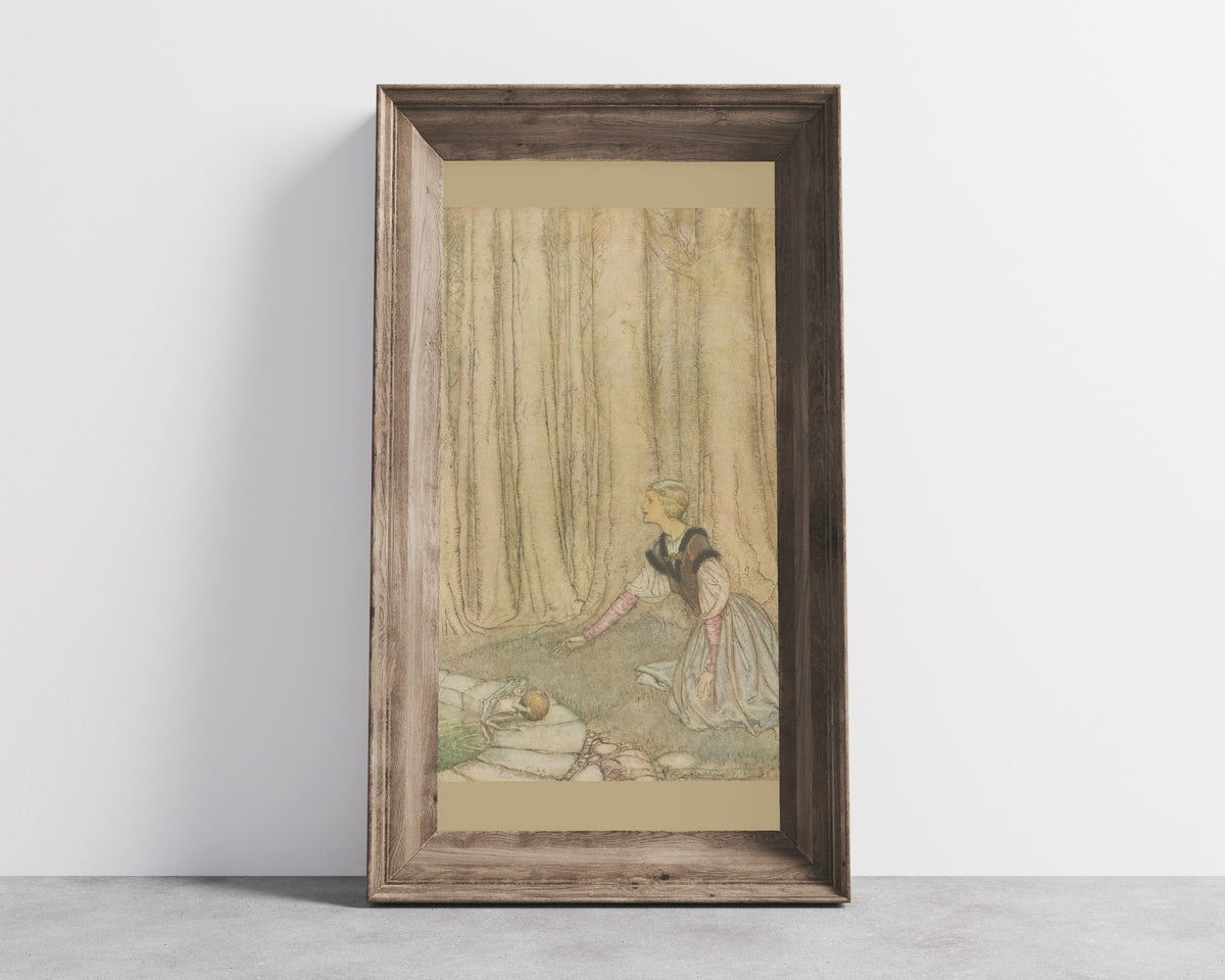 Arthur Rackham — The Frog Prince | Fairy Tale Illustration Print