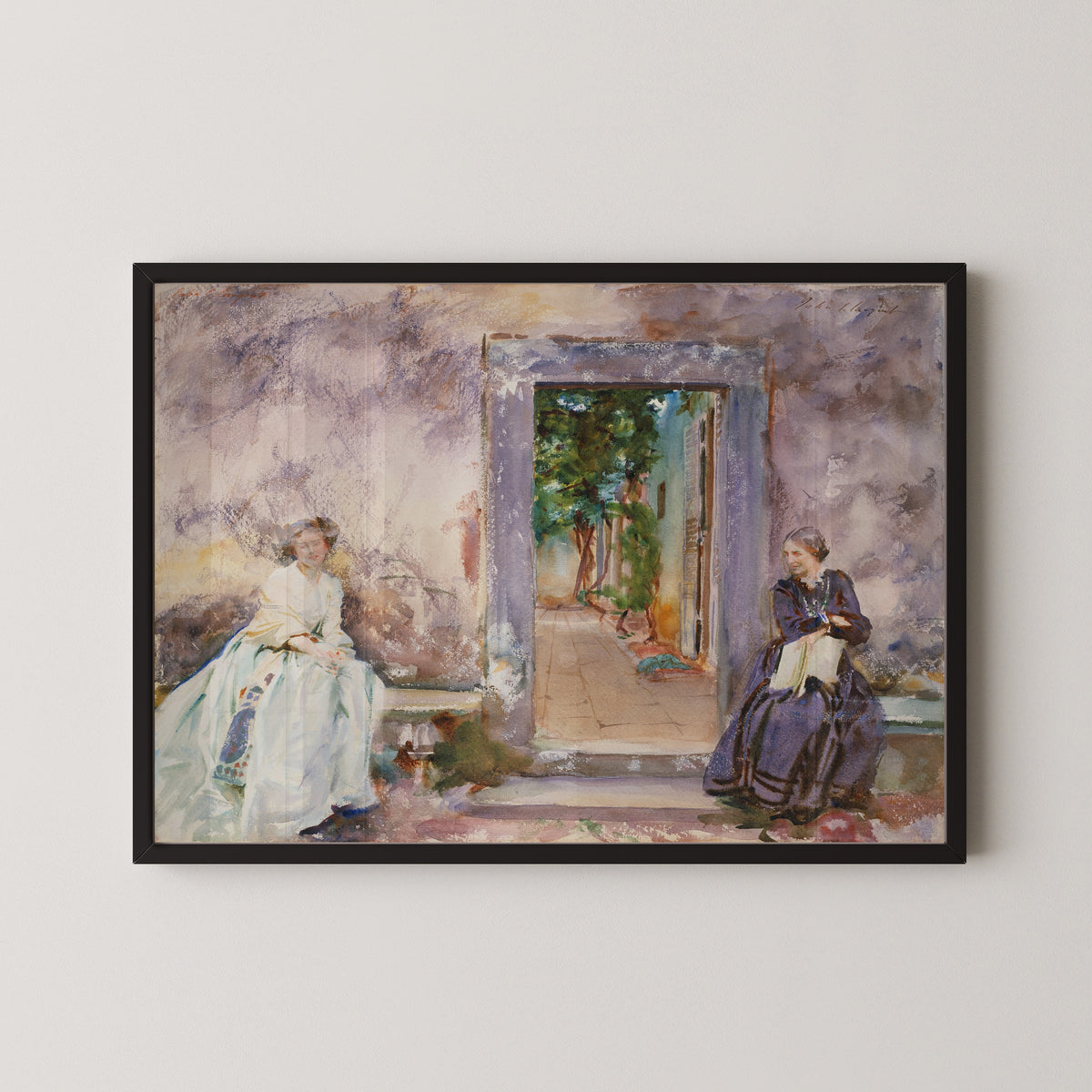 John Singer Sargent — The Garden Wall | Fine Art Print