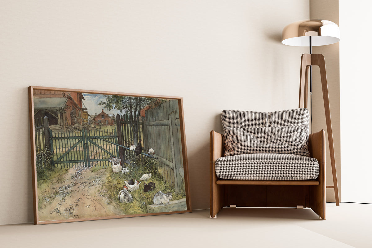 Carl Larsson — The Gate | Swedish Watercolour Print