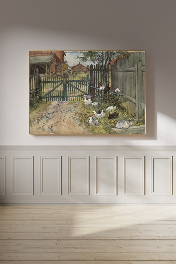 Carl Larsson — The Gate | Swedish Watercolour Print