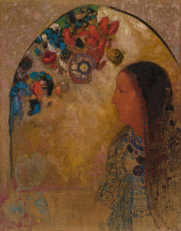 Odilon Redon — The Gothic Window | Symbolist Art Print