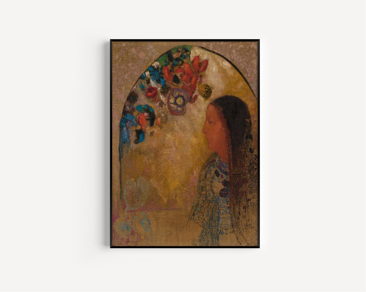 Odilon Redon — The Gothic Window | Symbolist Art Print
