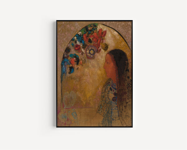 Odilon Redon — The Gothic Window | Symbolist Art Print