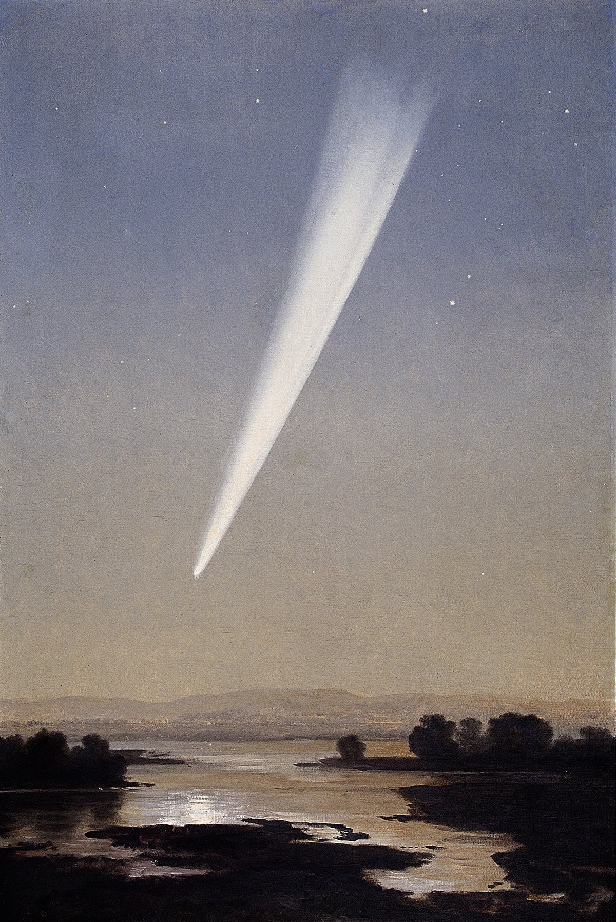 José María Velasco — The Great Comet of 1882 | Landscape Fine Art Print