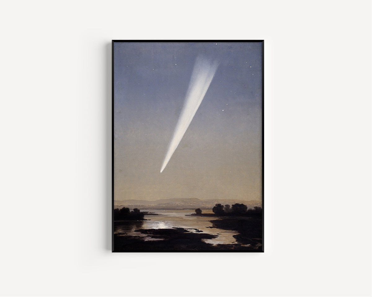 José María Velasco — The Great Comet of 1882 | Landscape Fine Art Print