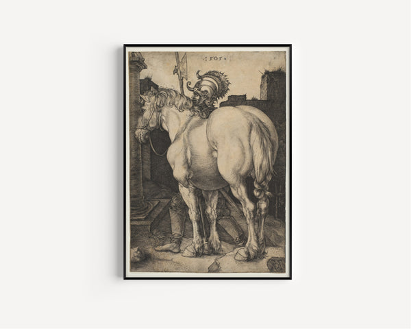 Albrecht Dürer — The Great Horse | Engraving Print