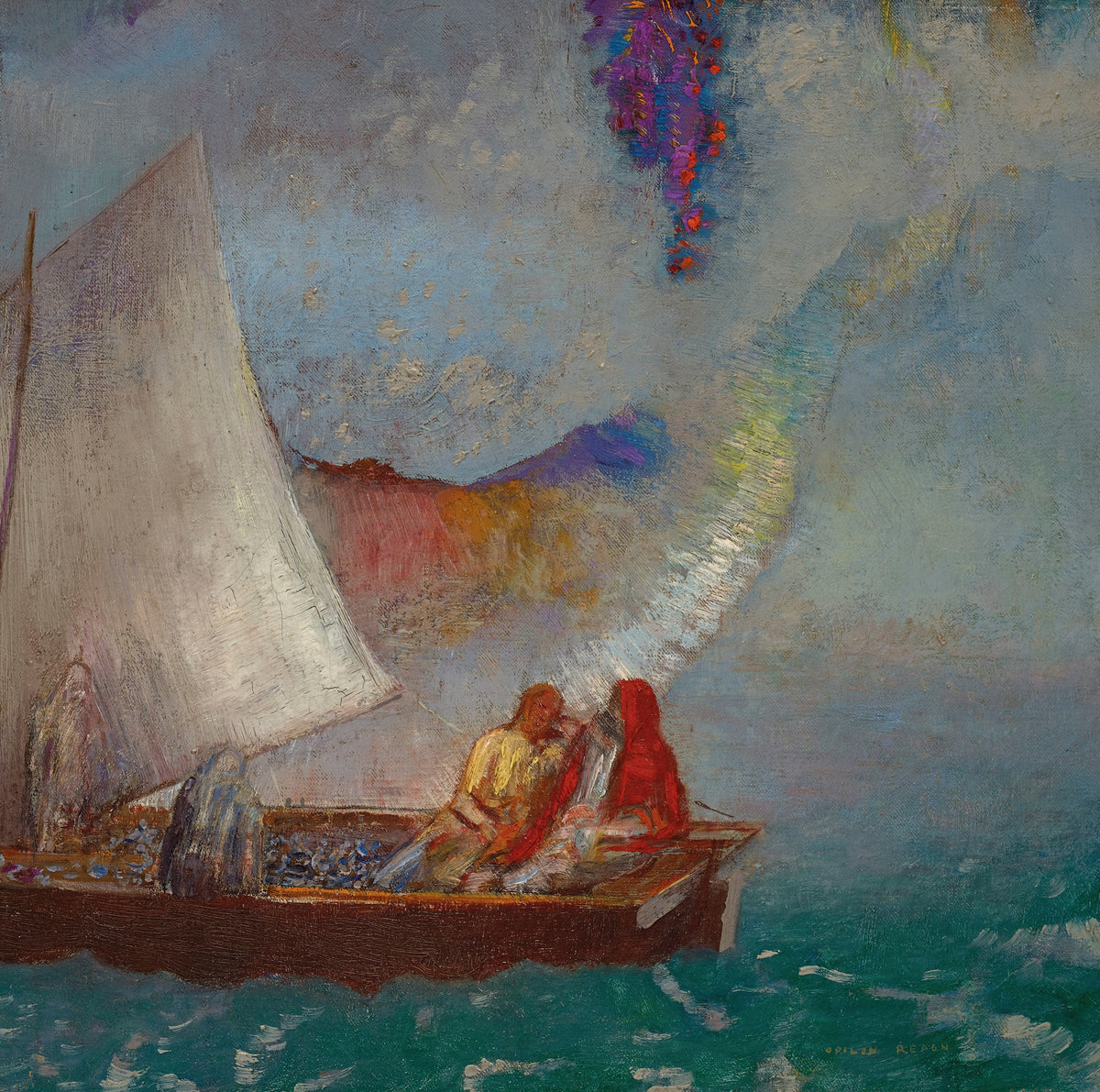 Odilon Redon — The Grey Sail | Symbolist Art Print