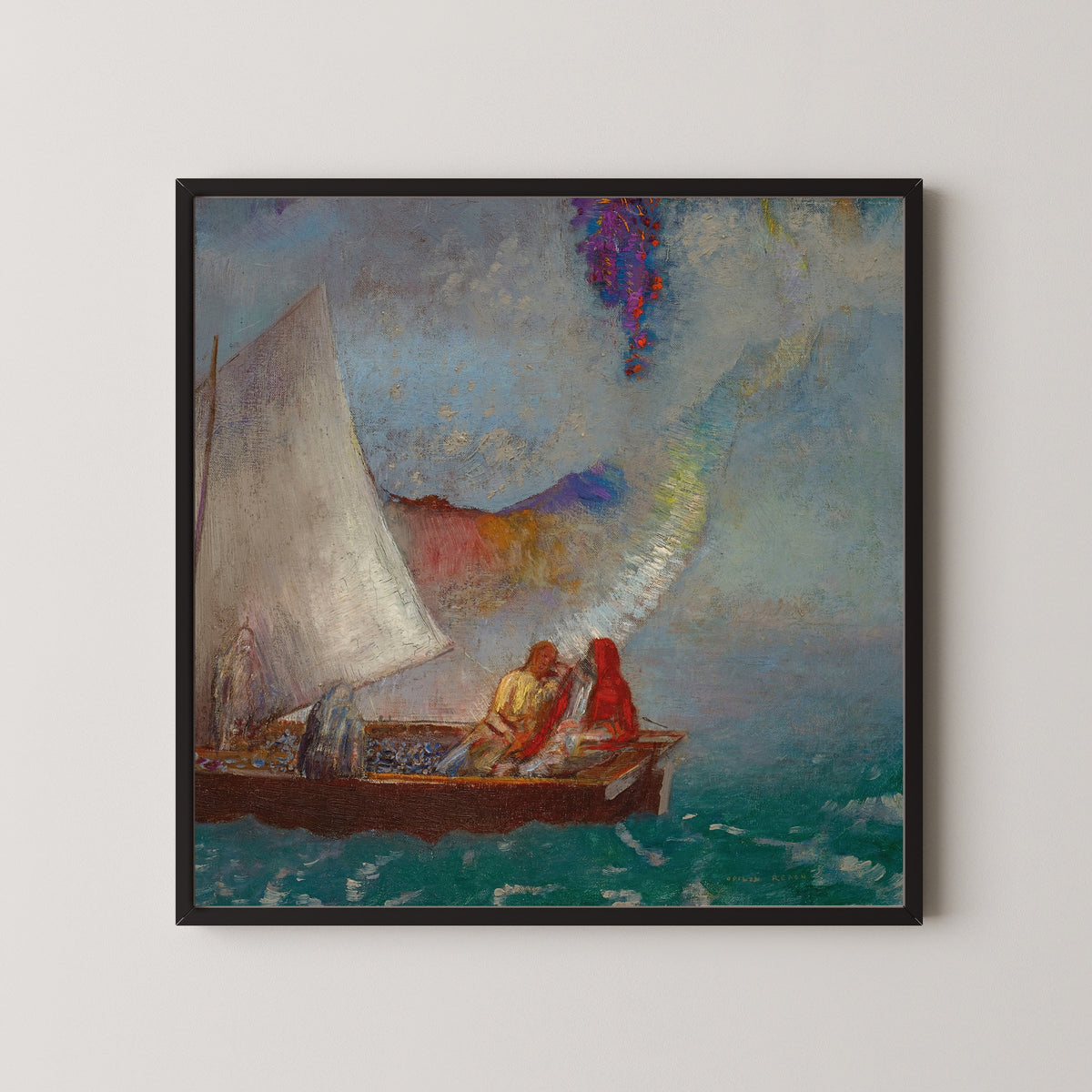 Odilon Redon — The Grey Sail | Symbolist Art Print