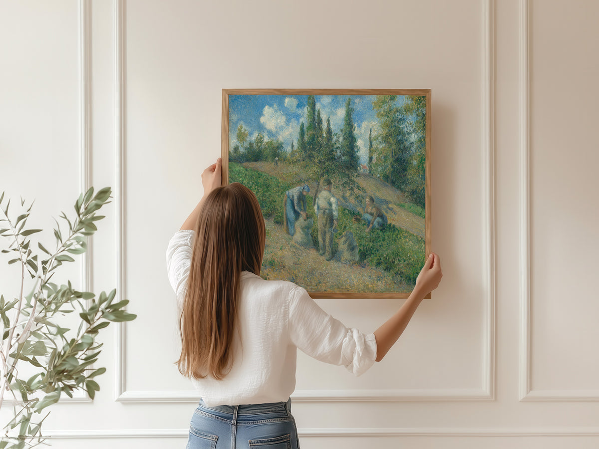 Camille Pissarro — The Harvest, Pontoise (La Récolte, Pontoise) | Fine Art Print