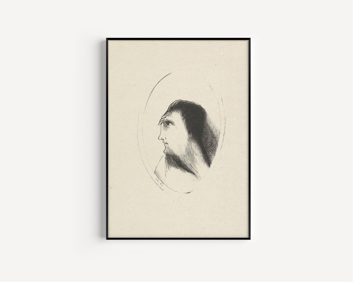 Odilon Redon — The Haunted House: The Breadth and Flatness of the Frontal Bone | Symbolist Art Print